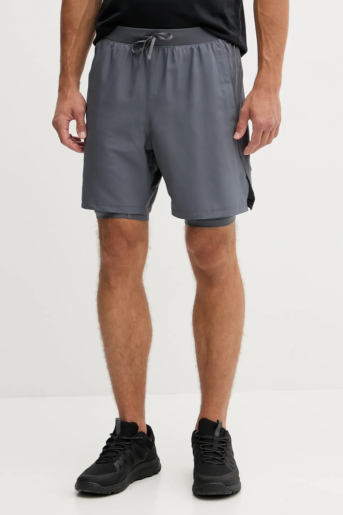Under Armour szorty do biegania Launch szary 1382641