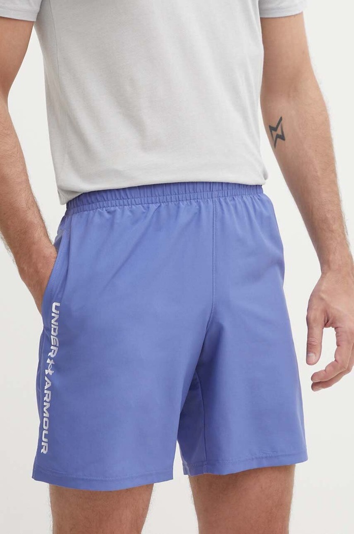 Under Armour športové šortky pánske Vanish Woven látka modrá 1383356