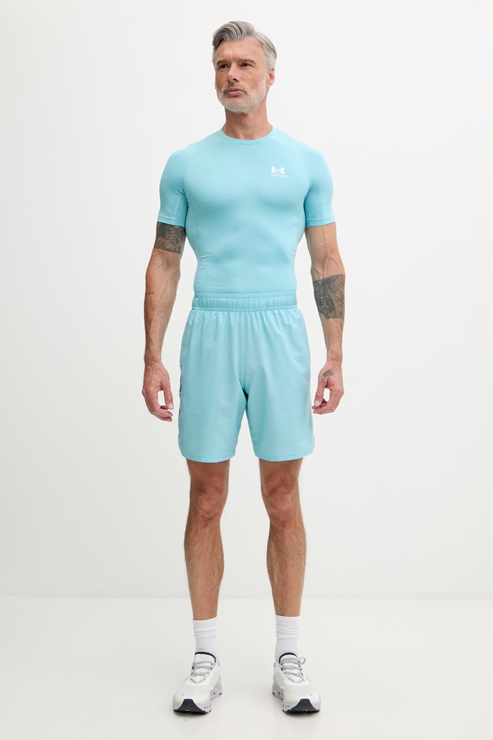 Under Armour pantaloni scurți sport bărbați Vanish Woven 1383356 turcoaz SS26