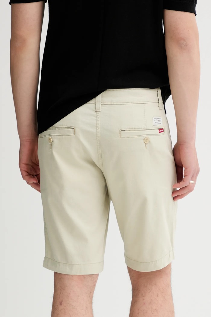 Oblečenie Levi's šortky chino pánske s ľanom 17202 béžová