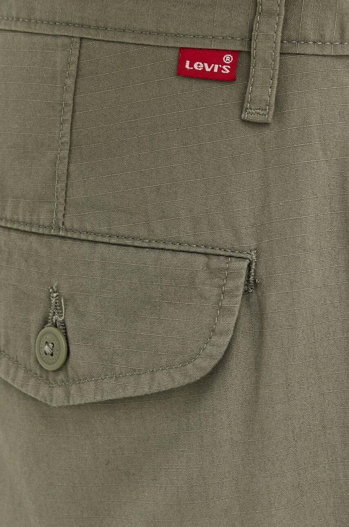 Levi's szorty bawełniane zielony 23251