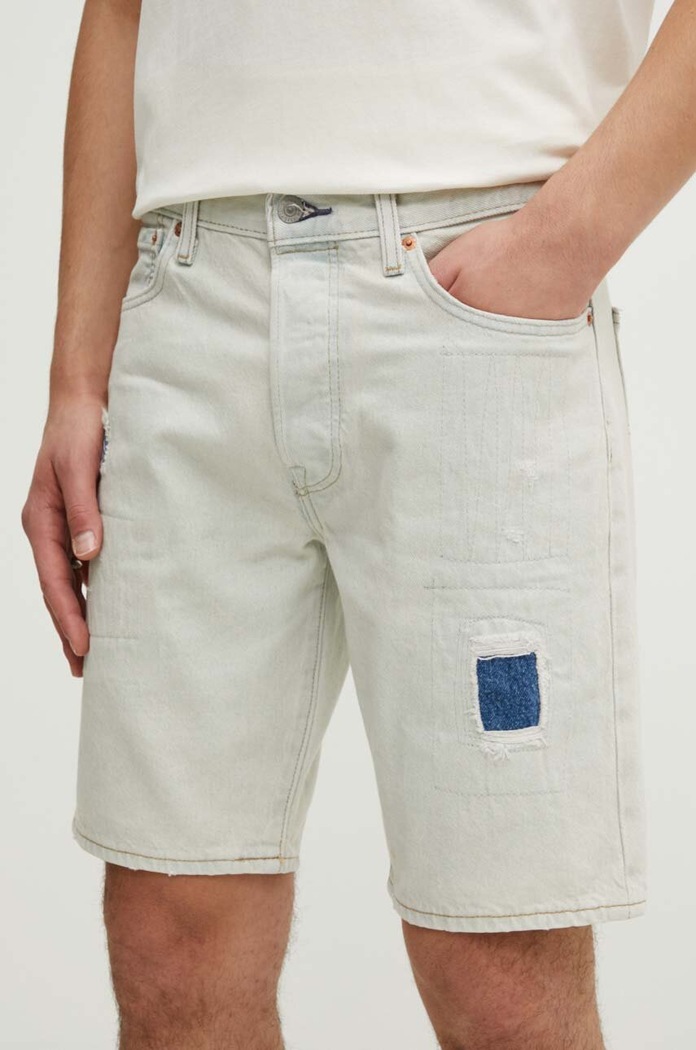Levi's šortky pánske rifľové rifľovina modrá 36512