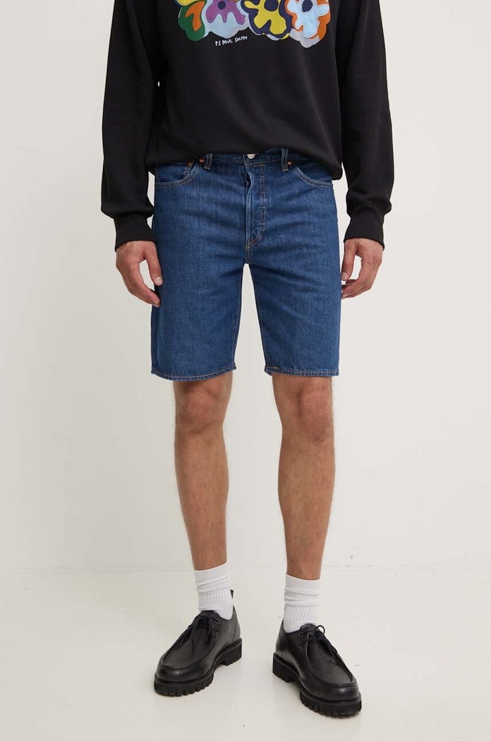 Levi's šortky pánske rifľové rifľovina modrá 36512