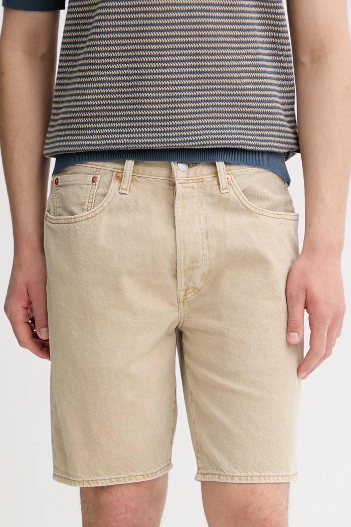 Levi's šortky pánske rifľové béžová 36512