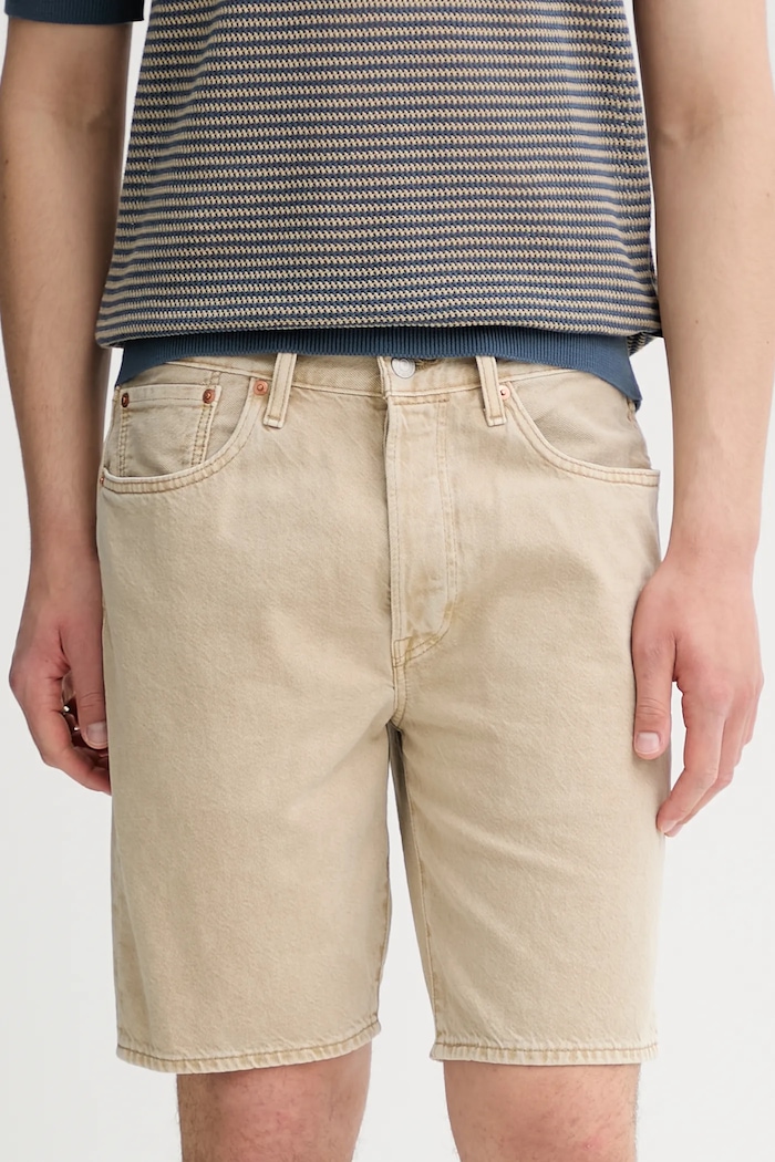 Levi's šortky pánske rifľové béžová 36512