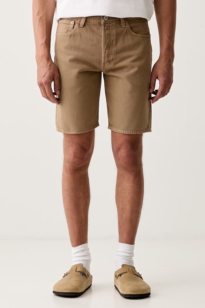 Levi's σορτς Ανδρικά ντένιμ καφέ 36512