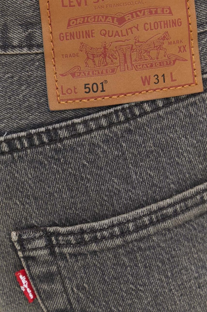 Levi's šortky pánske rifľové 36512 sivá