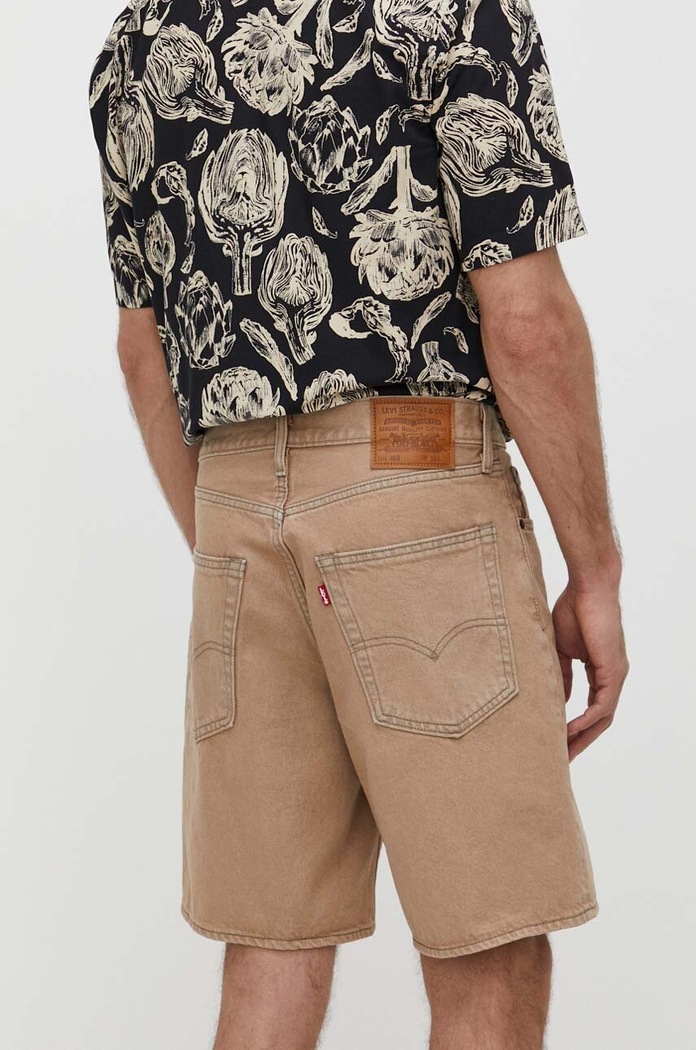 Ρούχα Levi's σορτς Ανδρικά ντένιμ A8461 μπεζ