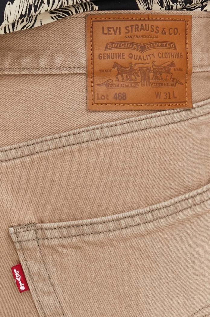 Levi's σορτς Ανδρικά ντένιμ μπεζ A8461