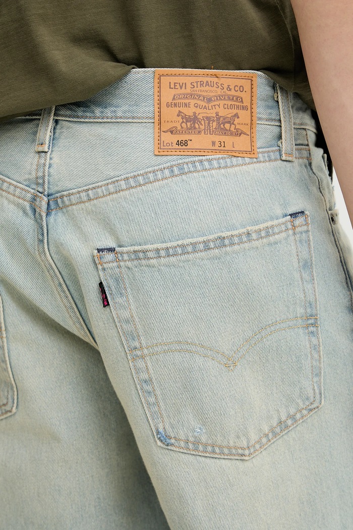 Levi's σορτς Ανδρικά ντένιμ μπλε A8461
