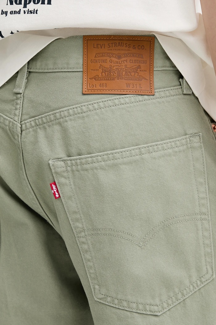 Levi's σορτς Ανδρικά ντένιμ πράσινο A8461