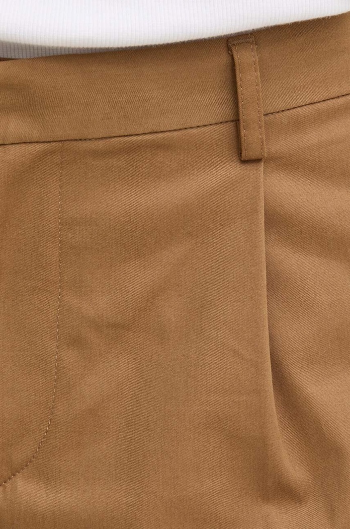 Памучен къс панталон A.P.C. short crew кафяв COGXS.H10198.CAB