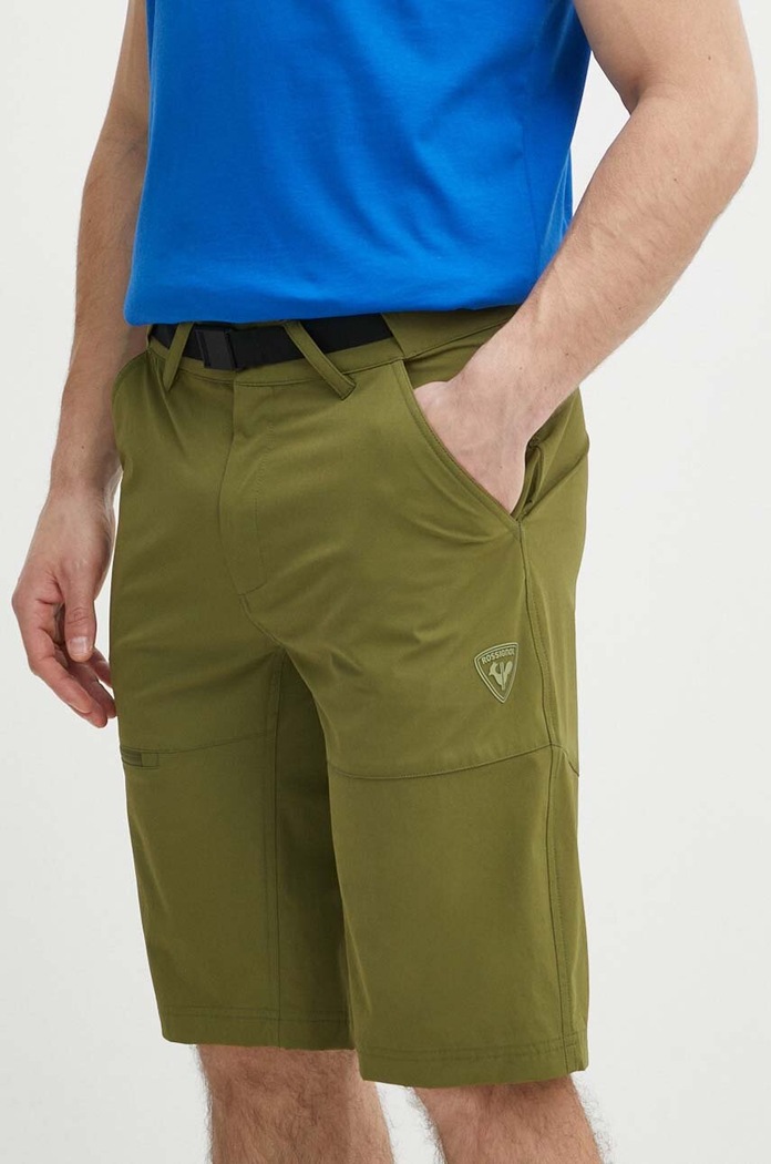 Kratke outdoor hlače Rossignol Active bez uzorka zelena RLMMP28