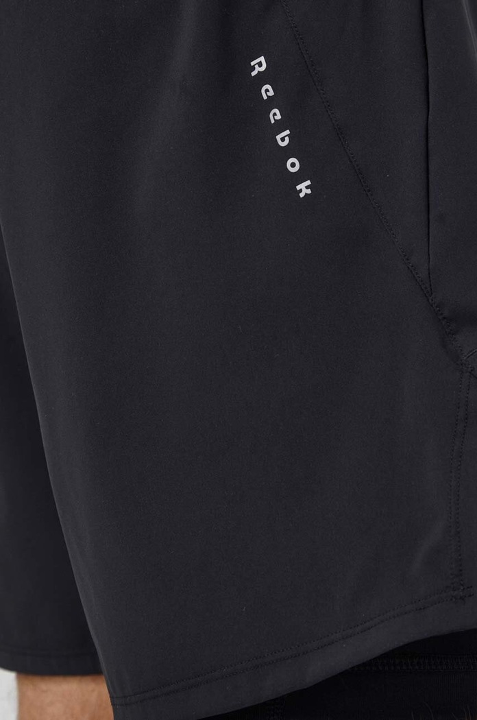 Къс панталон за бягане Reebok черен 100075620
