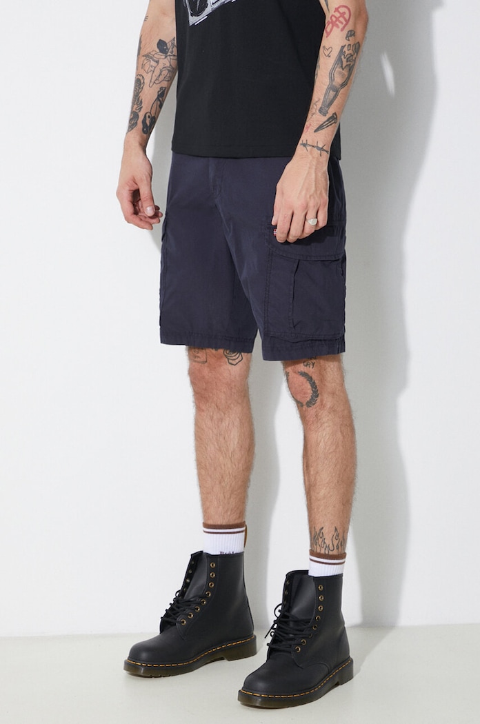 Napapijri pantaloni scurti din bumbac Noto 2.0 panza bleumarin NP0A4HOQ1761
