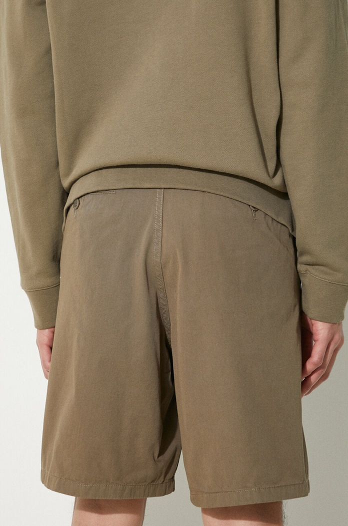 Ρούχα Βαμβακερό σορτσάκι Norse Projects Aros Regular Organic N35.0597.8076 πράσινο
