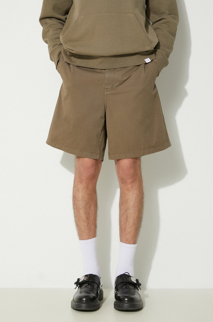 Βαμβακερό σορτσάκι Norse Projects Aros Regular Organic πράσινο N35.0597.8076
