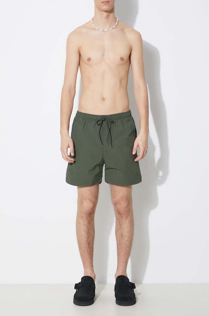 Norse Projects szorty kąpielowe Hauge Recycled Nylon Planet friendly zielony N35.0606.8022