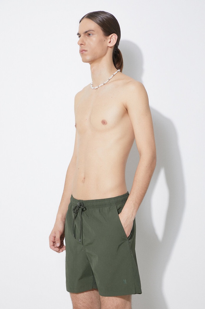 Norse Projects szorty kąpielowe Hauge Recycled Nylon zielony N35.0606.8022