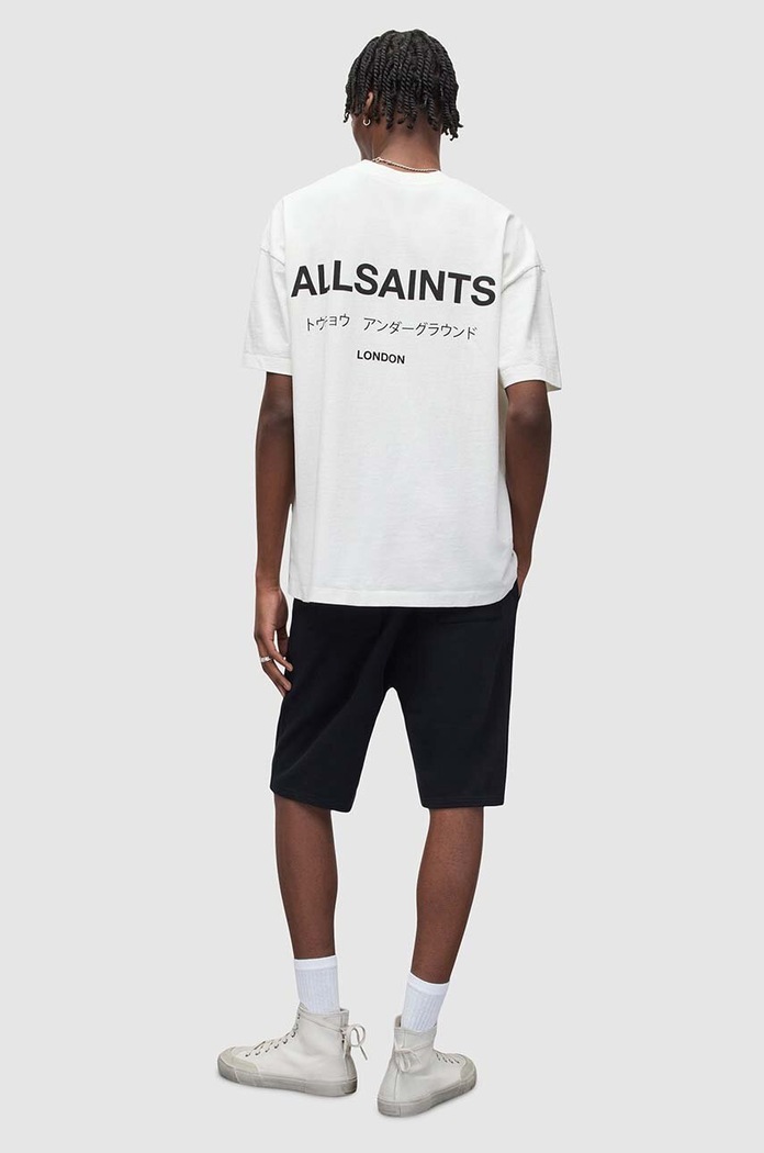 Bavlnené šortky AllSaints UNDERGROUND SWEATSHO MG256Y čierna