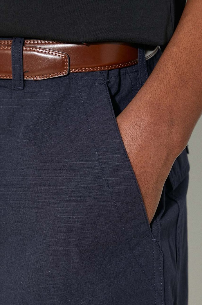Engineered Garments pantaloni scurti din bumbac Fatigue Short OR271.CT114 bleumarin