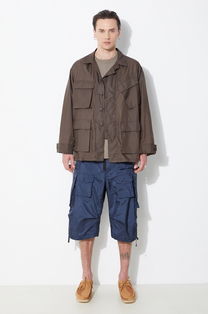 Шорти Engineered Garments FA OR276.DZ028 темно-синій SS24