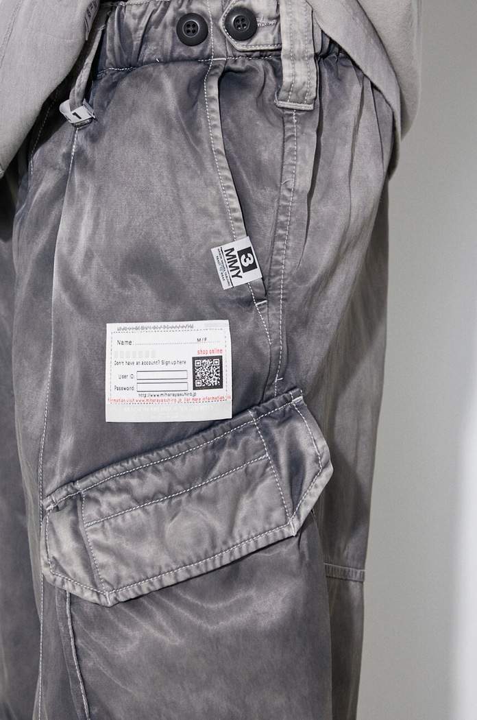Maison MIHARA YASUHIRO szorty Rc Twill Cargo Shorts A12PT043 szary