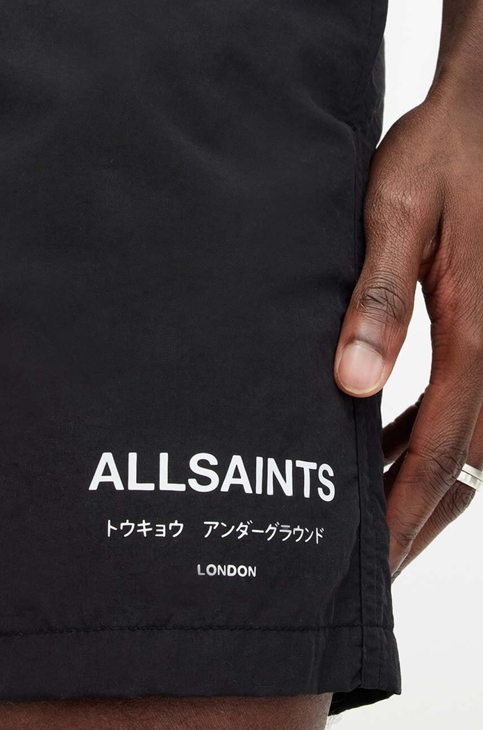 AllSaints szorty kąpielowe UNDERGROUND SWIMSHRT czarny M012WA