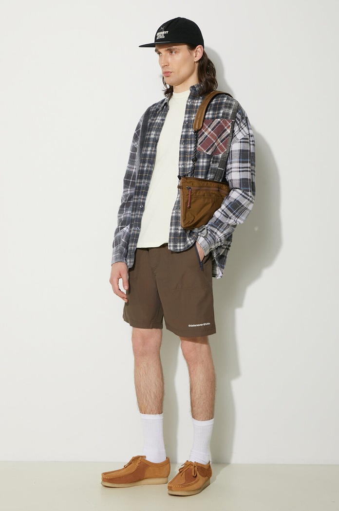 thisisneverthat szorty Hiking Short TN241WSOOS02 brązowy SS24