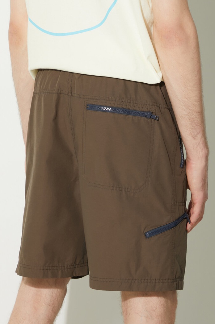 Odzież thisisneverthat szorty Hiking Short TN241WSOOS02 brązowy