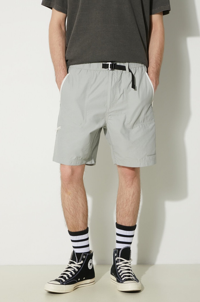 thisisneverthat szorty Hiking Short tkanina szary TN241WSOOS02
