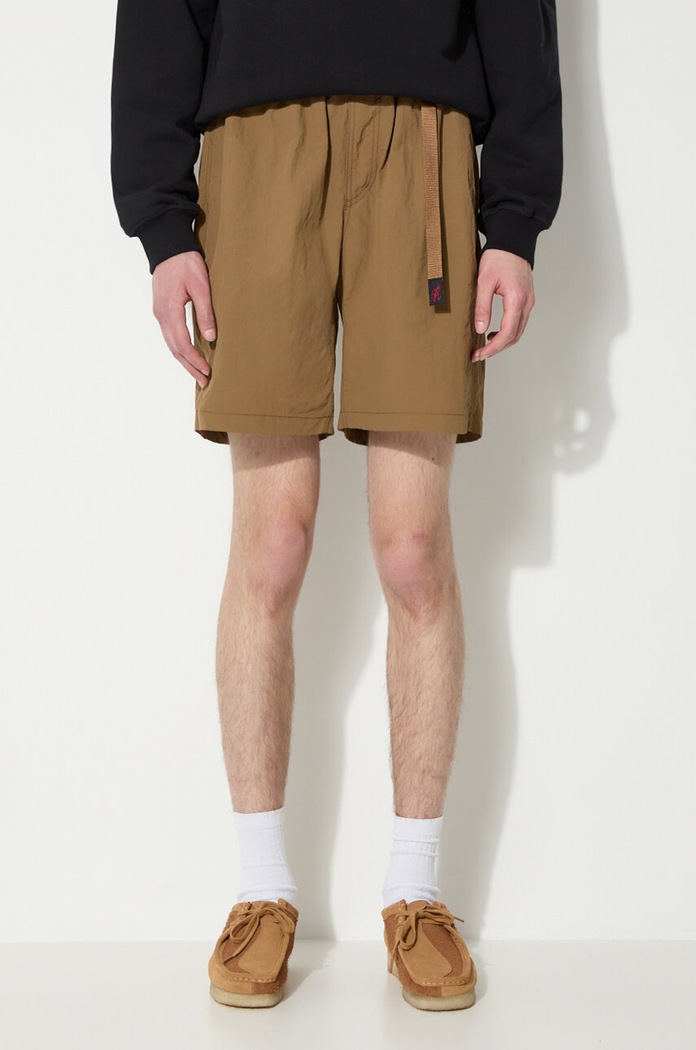 Gramicci shorts Nylon Loose Short fabric brown G3SU.P070