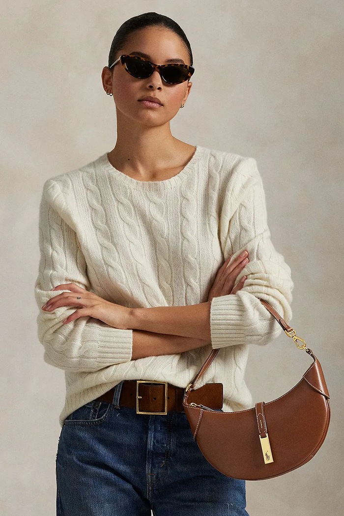 Polo Ralph Lauren kabelka rogal dámska kožená 428871248