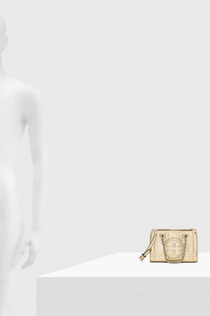 Kožna torba Tory Burch Fleming Soft Metallic 152480.700
