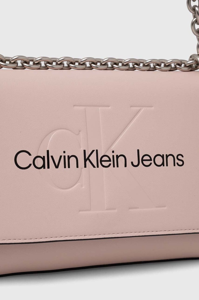 Τσάντα Calvin Klein Jeans ροζ K60K611866