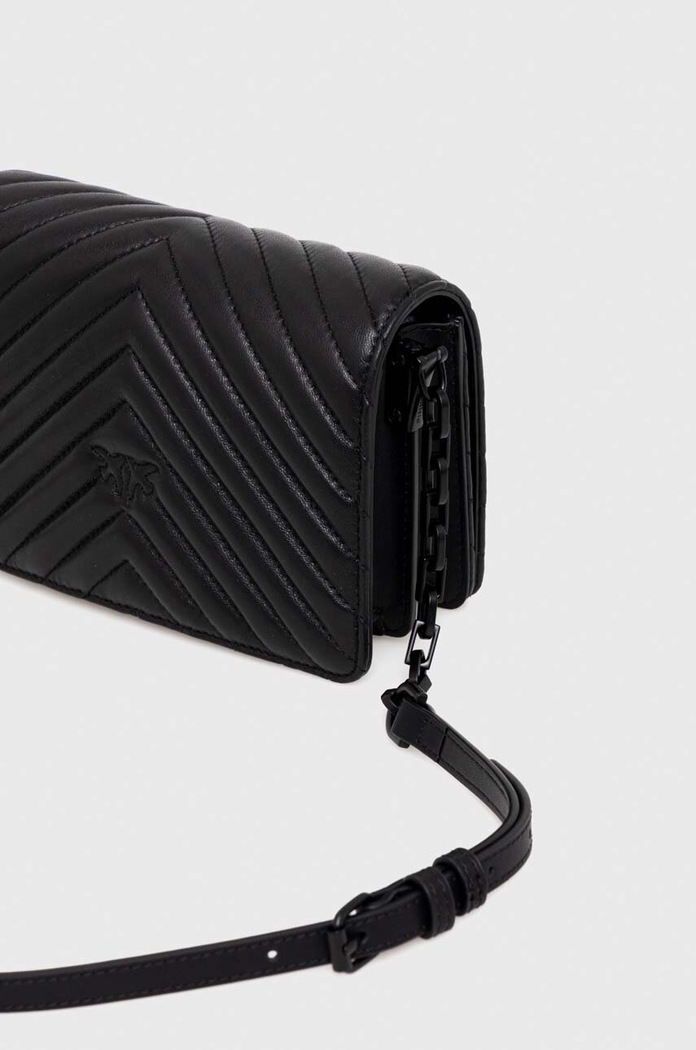 Δερμάτινη τσάντα Pinko μαύρο 100067.A0VM