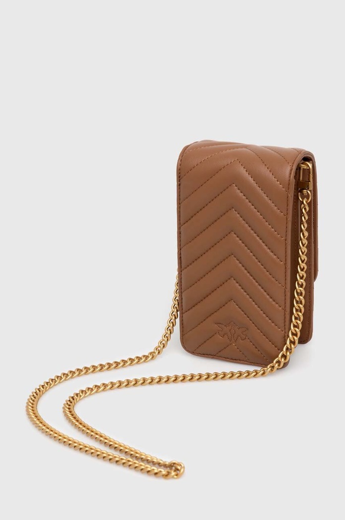 Accessori Pinko borsa a mano in pelle 102739.A0GK marrone