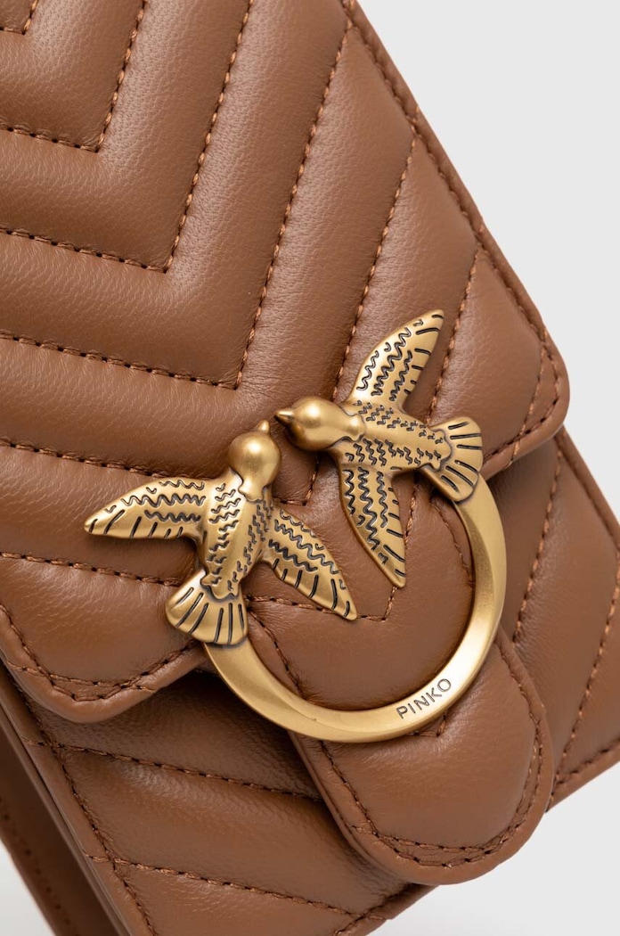 Pinko borsa a mano in pelle 102739.A0GK marrone