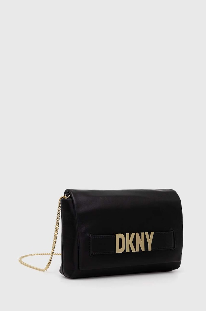 Kožená kabelka Dkny R41GRC79 černá SS24