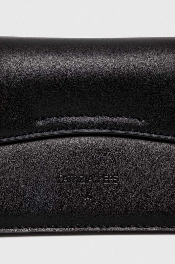 Δερμάτινη τσάντα Patrizia Pepe μαύρο 8B0111.L061