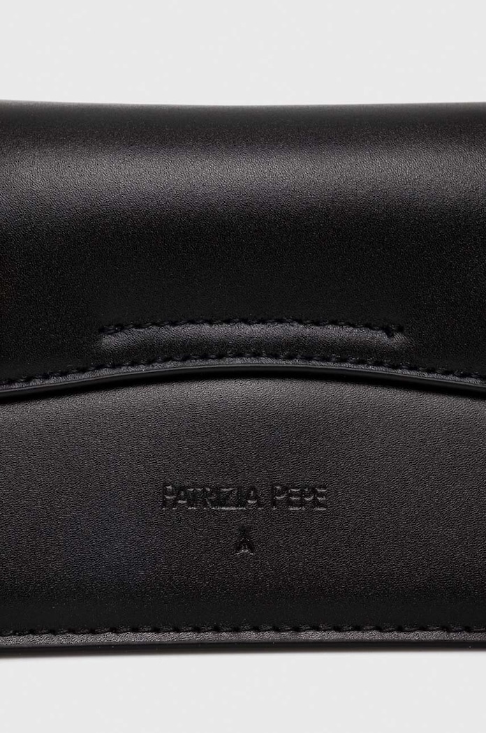 Δερμάτινη τσάντα Patrizia Pepe μαύρο 8B0111.L061