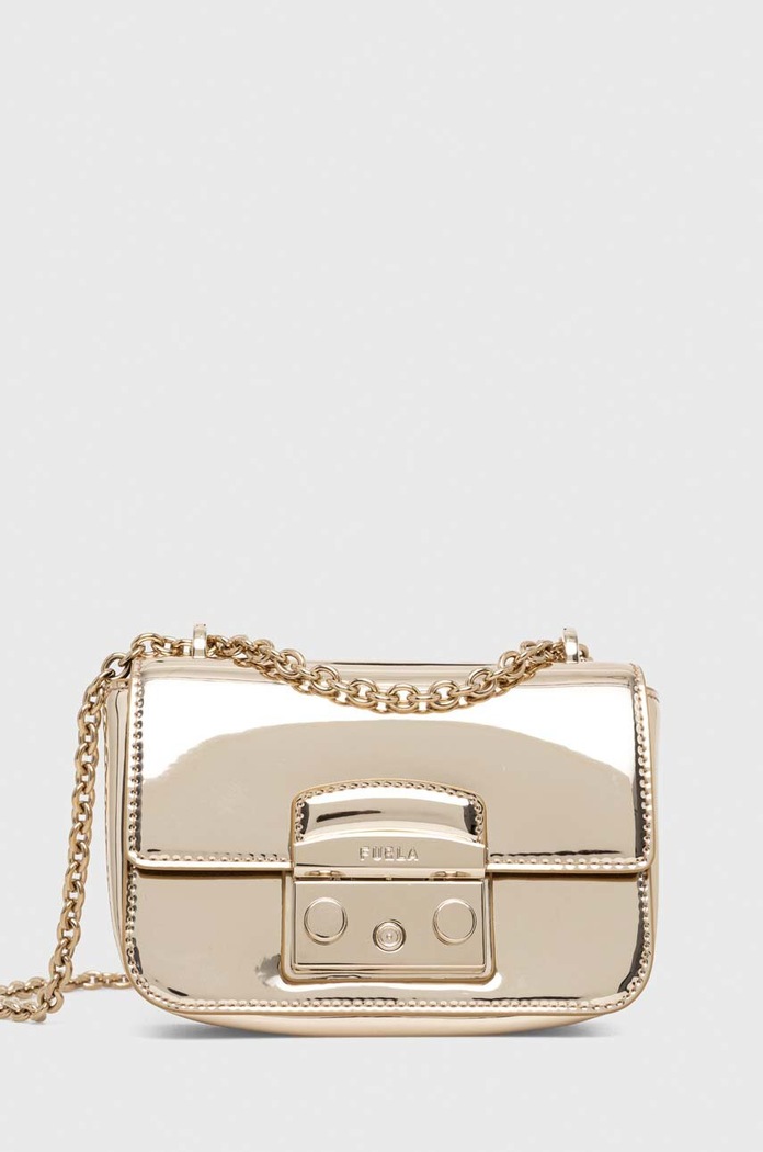 Torba Furla Metropolis mini premalo za format A4 zlatna WB00828.BX2052.CGD00