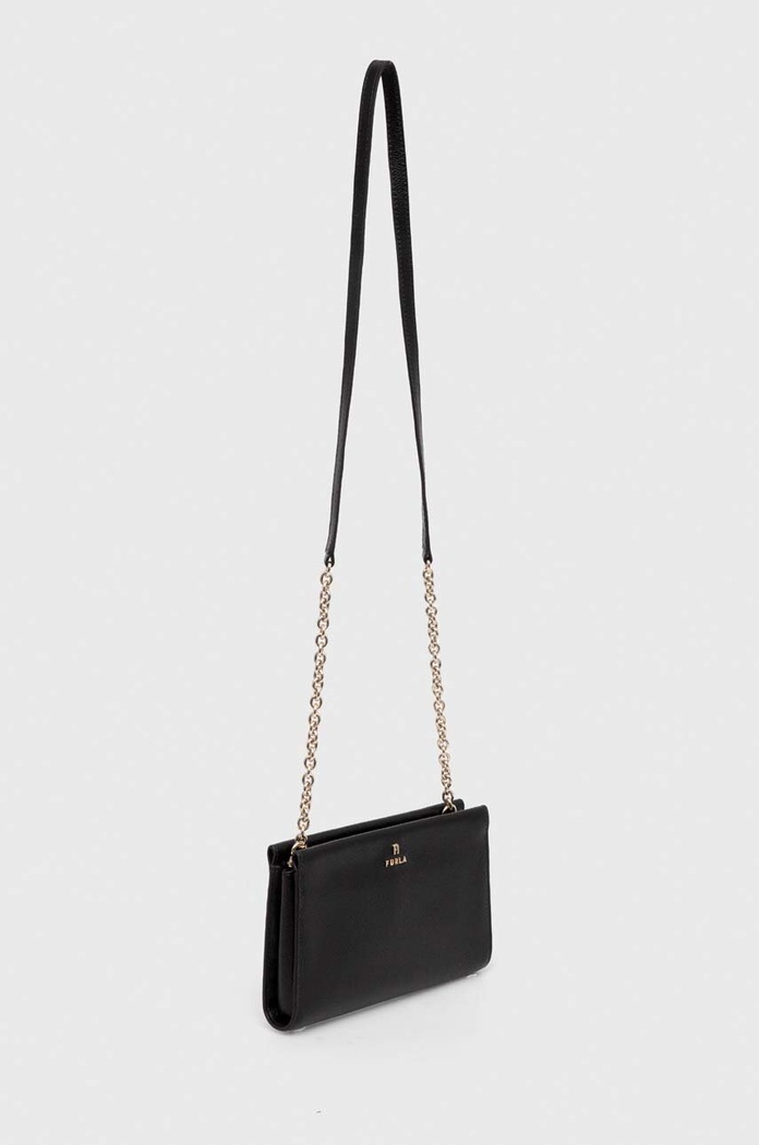 Kožená kabelka Furla WE00528.ARE000.O6000 čierna SS24