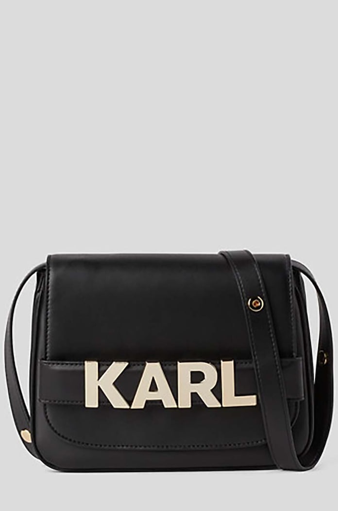 Kabelka Karl Lagerfeld přírodní kůže černá 240W3192