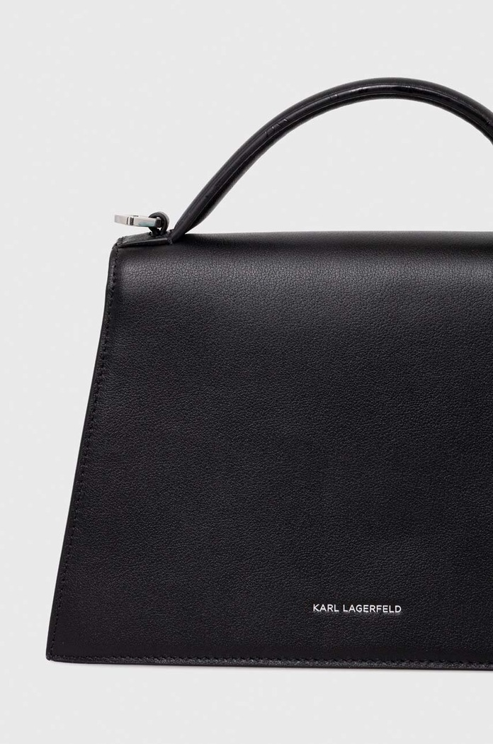 Karl Lagerfeld torebka skórzana 240W3003 czarny