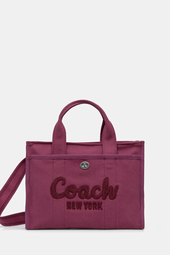 Coach torebka Cargo Tote Bag fioletowy CP158