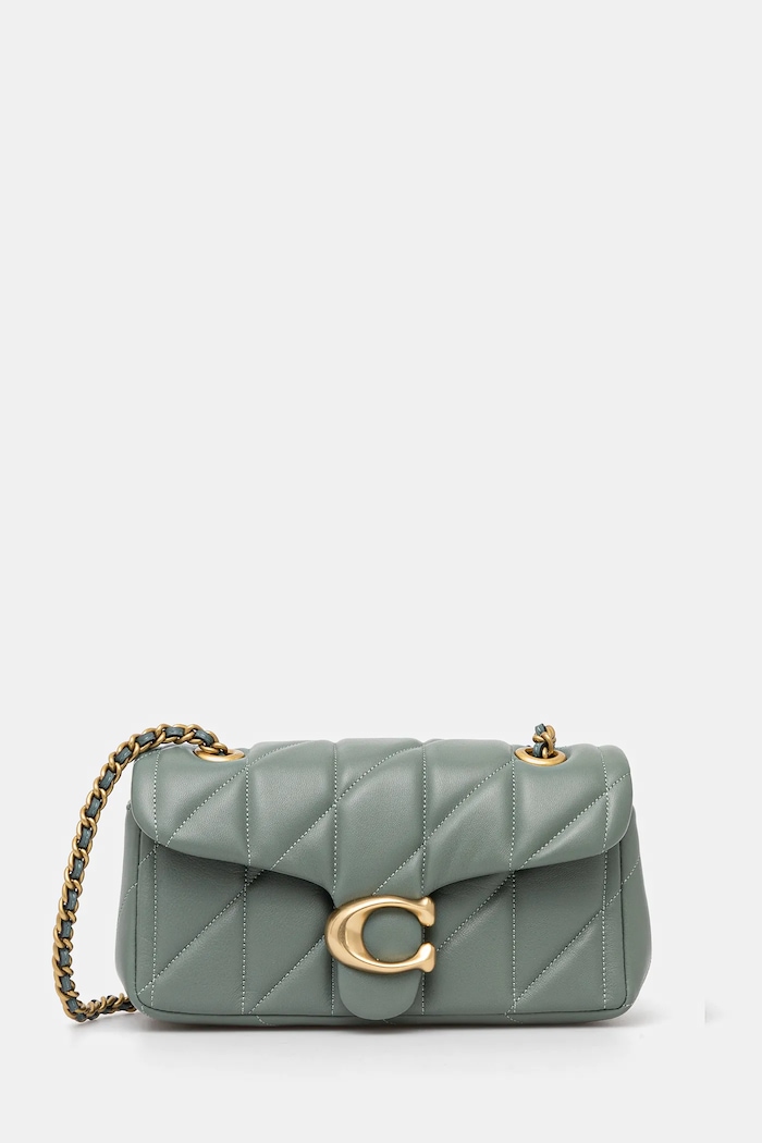 Coach Geantă de piele Tabby verde CP149