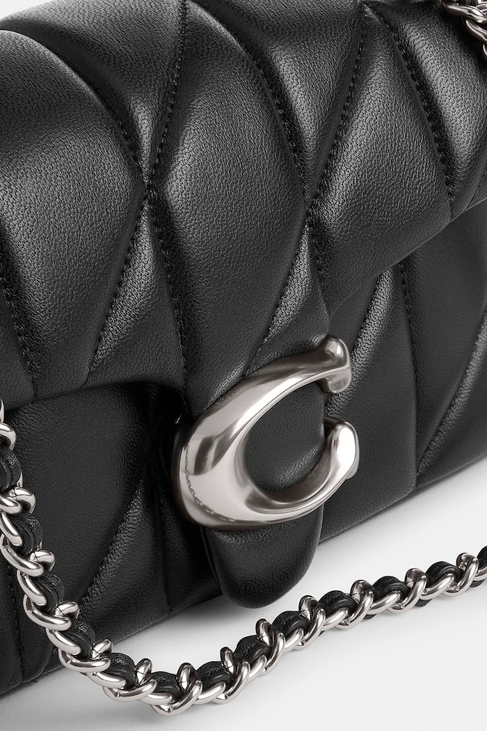Δερμάτινη τσάντα Coach Tabby CP149 μαύρο
