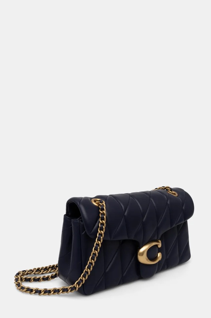Coach torebka skórzana Tabby Shoulder Bag 26 With Pillow Quilting CP150 granatowy AA00