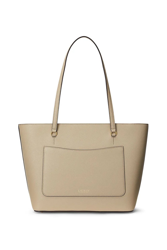 Lauren Ralph Lauren kabelka typu shopper dámska kožená 431924351 béžová SS26